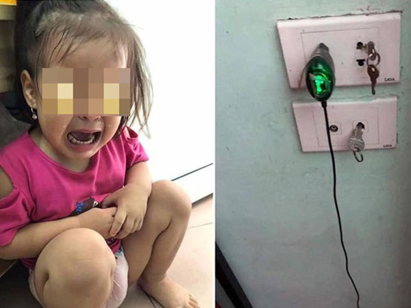 Bố mẹ nghe tiếng con gái khóc ré, chạy ra thì thấy điều khủng khiếp trong ổ điện