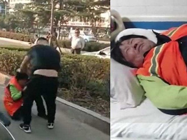 Phụ huynh Trung Quốc đánh lao công vì cản con đi vệ sinh ngoài đường