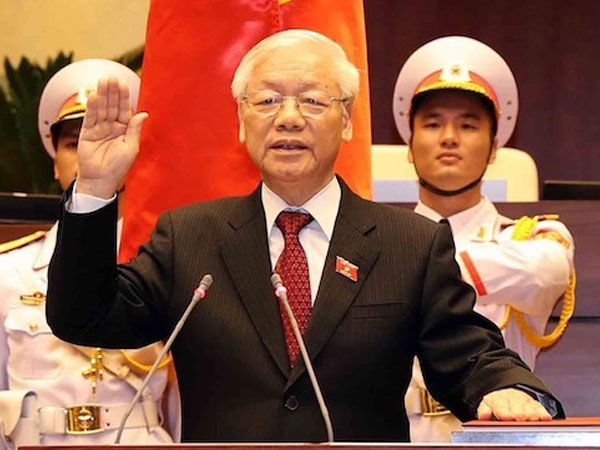 99,79% đại biểu bầu Tổng bí thư Nguyễn Phú Trọng làm Chủ tịch nước