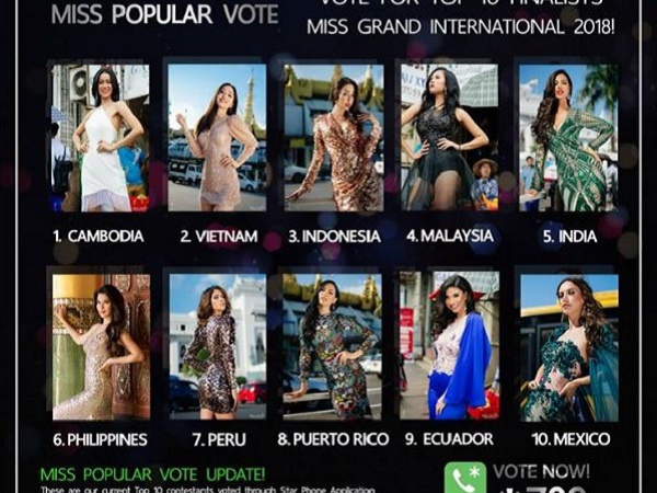 Bùi Phương Nga bất ngờ lọt top 2 Miss Popular Vote ngay sát giờ G chung kết Hoa hậu Hòa bình Quốc tế