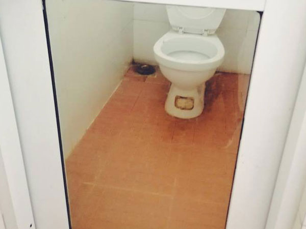 Buồn đi 'hái hoa' ở văn phòng, nhưng WC công ty lại 'cửa có cũng như không' thế này thì phải làm sao?