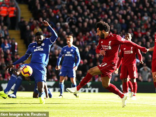 Liverpool 4-1 Cardiff: Shaqiri ghi bàn