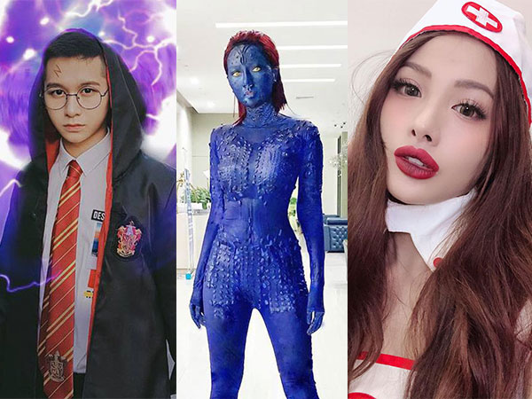 Sao Việt nhập cuộc Halloween: Từ Harry Potter đến 'dị nhân da xanh' Mystique hóa trang giống đến ngỡ ngàng