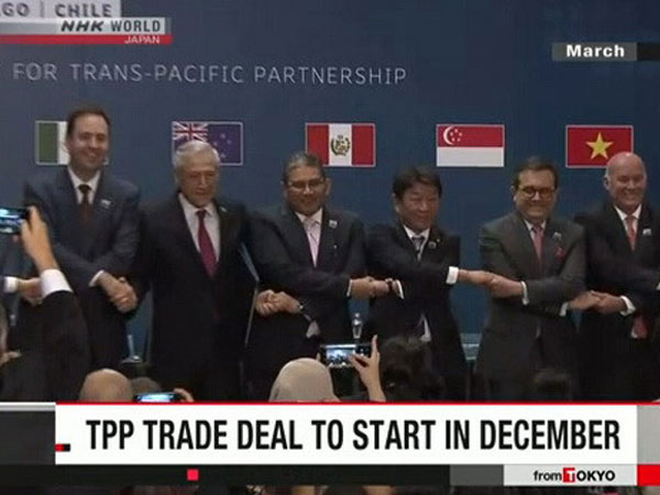 Đủ 6 nước thông qua, TPP có hiệu lực từ 30/12/2018