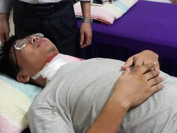 Hải Phòng: Người đi đường bị dây cáp viễn thông cứa cổ, phải nhập viện