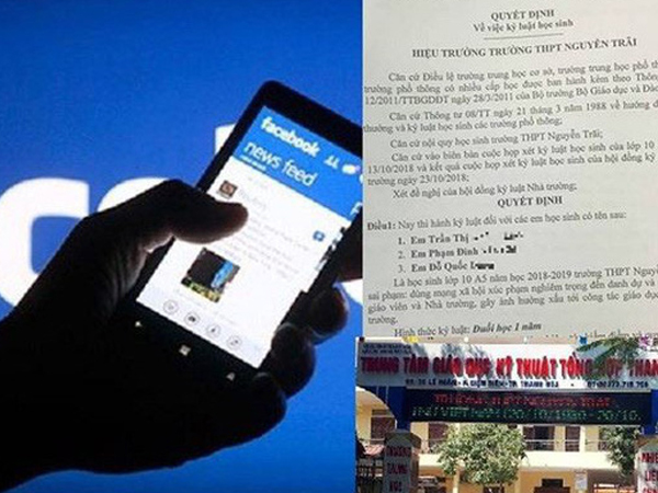 Hiệu trưởng trần tình vụ đuổi học 7 học sinh nói xấu thầy cô trên facebook