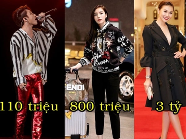Những bộ cánh hàng hiệu 'tiền tạ tiền tấn' sao vbiz dát lên người: Set đắt nhất có giá 4,5 tỷ đồng