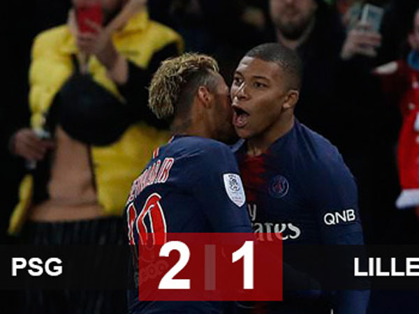 PSG 2-1 Lille: PSG lập kỷ lục 12 chiến thắng liên tiếp
