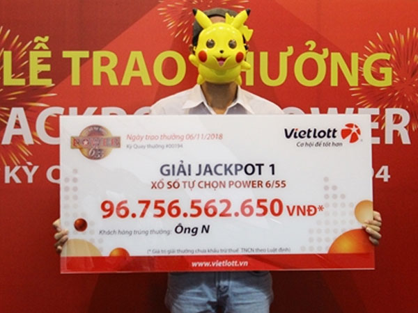 Viên chức nhà nước trúng độc đắc Vietlott gần 100 tỷ đồng