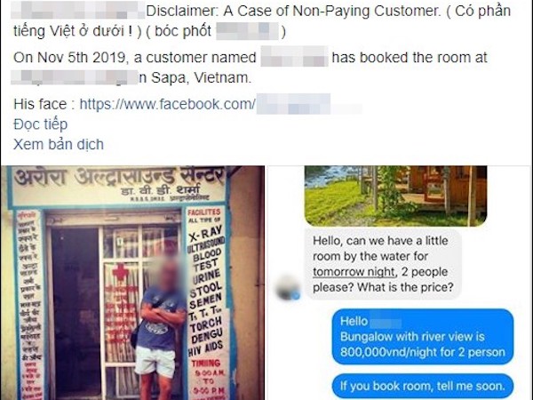 Khách Tây 'bùng' tiền phòng ở Sapa vì 'nhiều muỗi và chó sủa': Người đàng hoàng sẽ không bỏ đi như vậy!