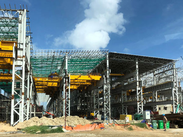 Cận cảnh nhà máy thép 60 nghìn tỷ của tỷ phú Trần Đình Long sau 20 tháng khởi công