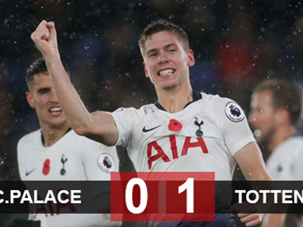 Crystal Palace 0-1 Tottenham: Foyth ghi bàn giúp Tottenham có 3 điểm