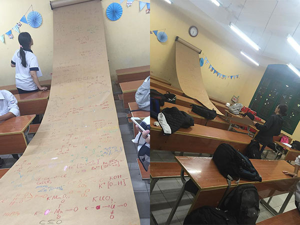 Bí kíp học Hóa siêu 'bá đạo': Chép công thức hóa học thành "Chiếu dời đô" rồi treo ở cuối lớp