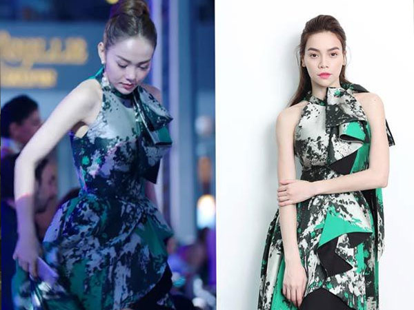 Cùng diện chung quần áo, Hà Hồ chân dài hơn nhưng không ít lần bại trận trước Minh Hằng