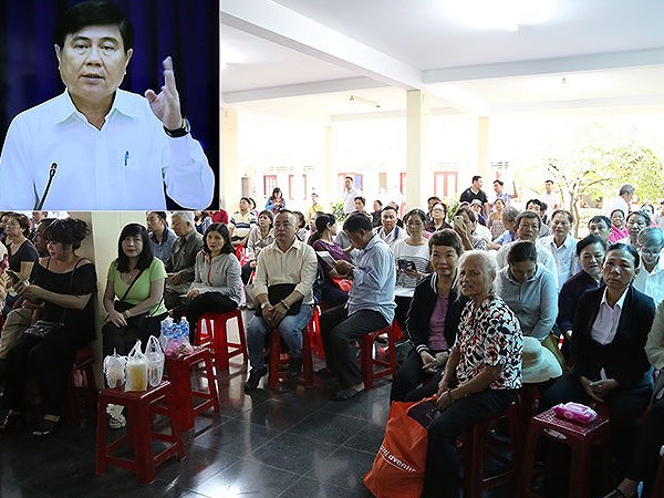 Lần thứ 3 Chủ tịch TP.HCM gặp người dân Thủ Thiêm