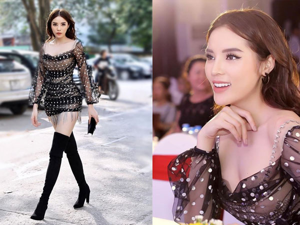 Kỳ Duyên sửa vòng 1 đầy đặn, mặc váy không cần áo lót vẫn tôn ngực