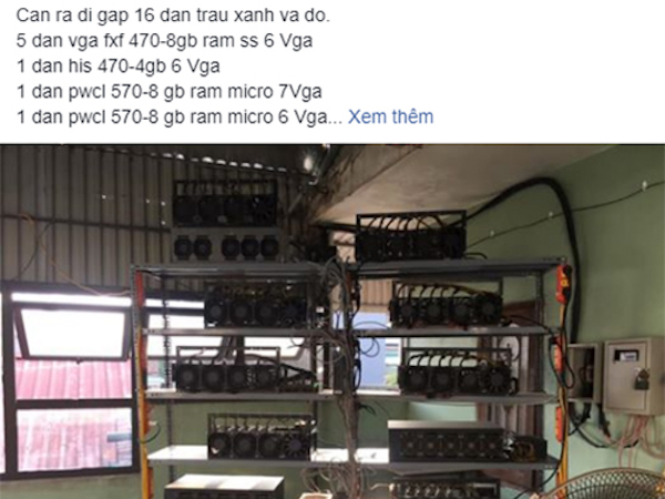 Đào Bitcoin tại Việt Nam không đủ trả tiền điện