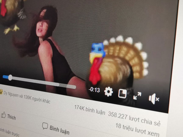 Facebook làm ngơ video khiêu dâm 18 triệu lượt xem