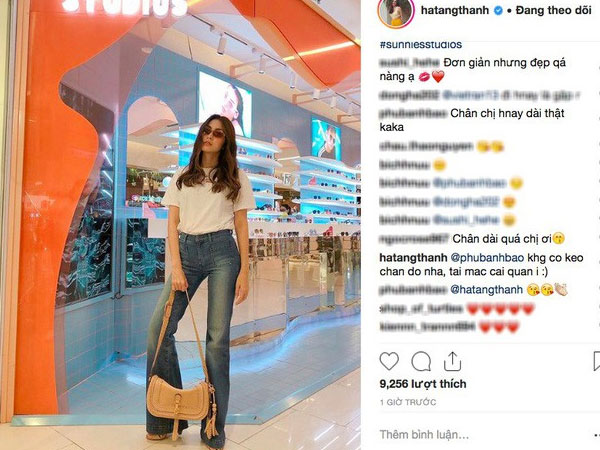 Mặc jeans thôi mà chân dài cả tấc, chẳng trách Hà Tăng có mỗi chiếc quần cả 3 năm vẫn diện đi diện lại