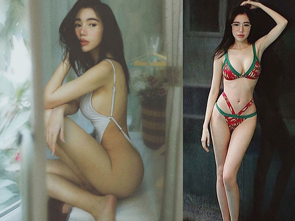 Đã 2 con nhưng Elly Trần chẳng ngán loại bikini mặc như không