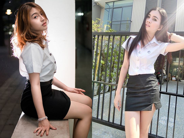 Đồng phục sexy bậc nhất thế giới của nữ sinh Thái Lan: Váy ngắn trên đầu gối, bó sát cơ thể