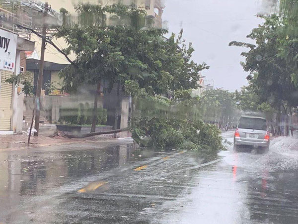 Bão số 9 suy yếu thành áp thấp nhiệt đới sau khi 'càn quét' Vũng Tàu, Sài Gòn đang có mưa lớn và gió mạnh