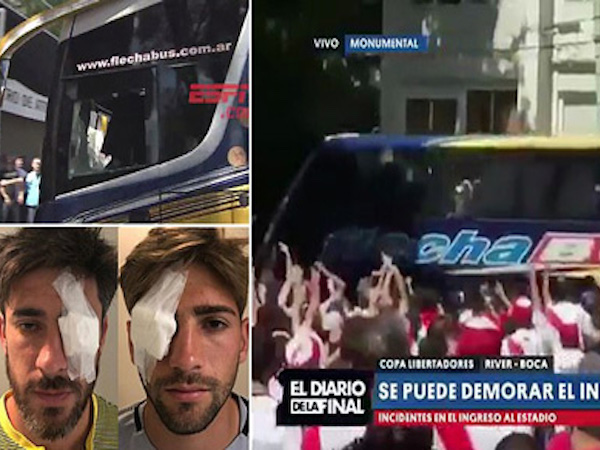 CĐV bạo động, tấn công cầu thủ Boca, Superclasico lại hoãn