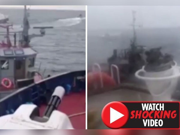 Video Khoảnh khắc tàu chiến Nga đâm tàu Ukraine bị tố xâm phạm lãnh hải