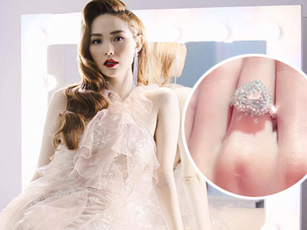 Cư dân mạng đặt dấu hỏi về sự xuất hiện của chiếc nhẫn kim cương mới trên tay Minh Hằng