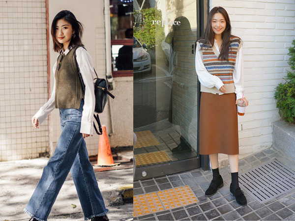 Giấu dáng 'giỏi' nhất nhì chính là áo len gile và để diện đẹp item này, bạn sẽ cần 3 công thức sau