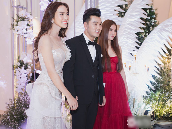 Nam Em và Quế Vân diện đồ đôi, cùng dàn sao Việt tề tựu tại đám cưới Ưng Hoàng Phúc