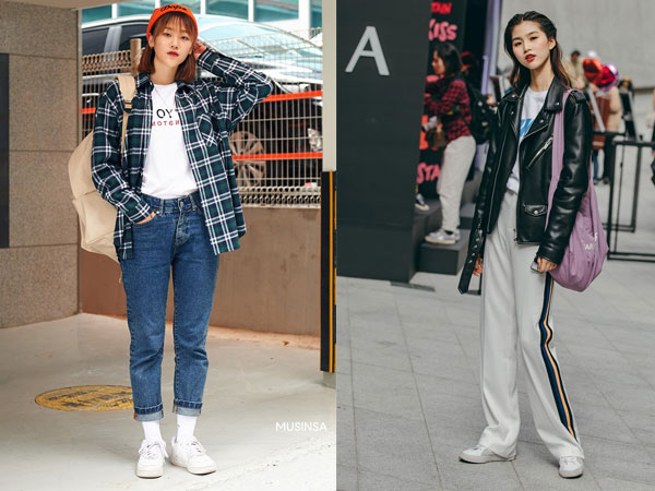 Street style không áo dạ, áo phao của giới trẻ Hàn tuần qua chính là gợi ý mix đồ tuyệt vời cho 'mùa đông không lạnh' ở Hà Nội lúc này