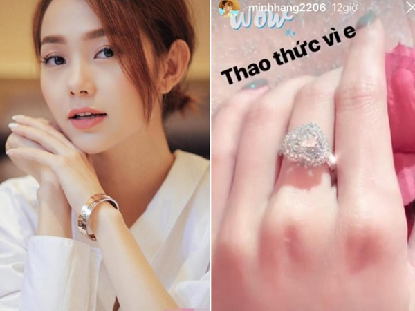 Không cần đoán già đoán non, Minh Hằng chính thức lên tiếng về chiếc nhẫn kim cương gây sốc