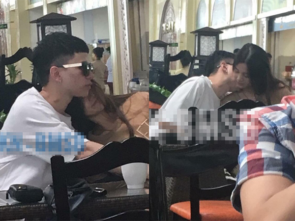 Hoàng Tôn bị bắt gặp tình tứ với gái lạ ở sân bay