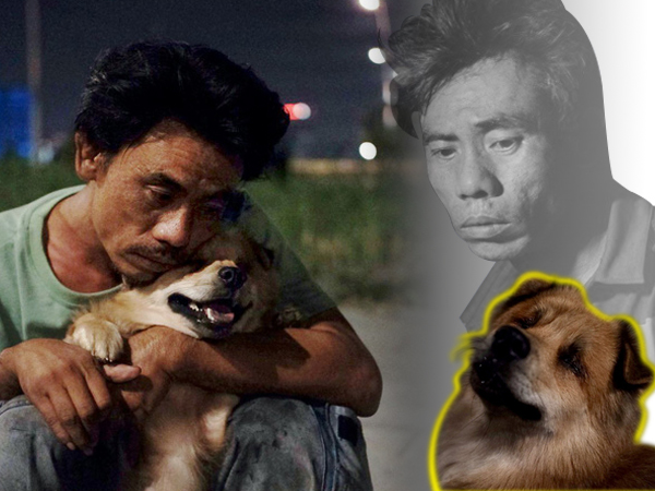 Điều kỳ diệu đã xuất hiện: Chú chó mù trở về bên anh đánh giày câm sau hơn nửa tháng mất tích