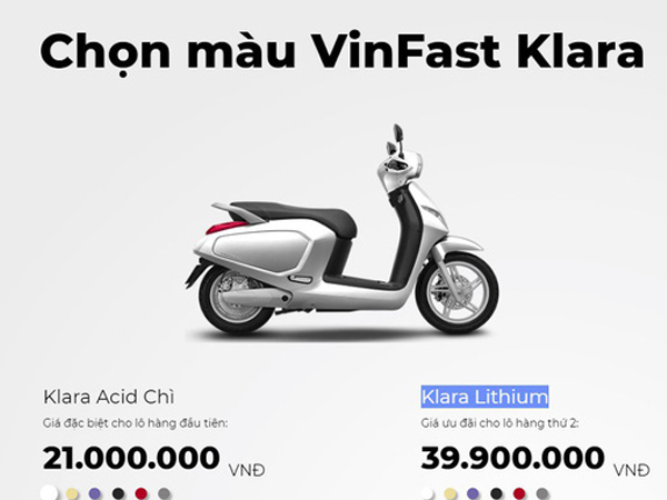 Xe máy điện của VinFast chính thức tăng giá bán
