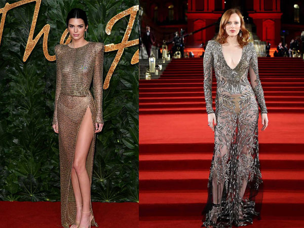 Kendall Jenner, Kaia Gerber diện mốt không nội y trên thảm đỏ