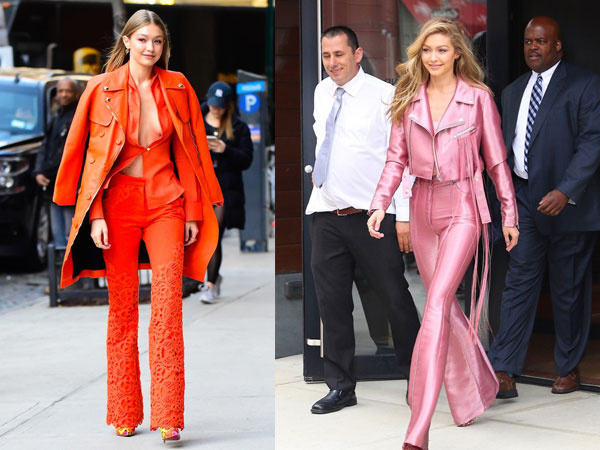 Gigi Hadid mặc táo bạo bất chấp trời lạnh