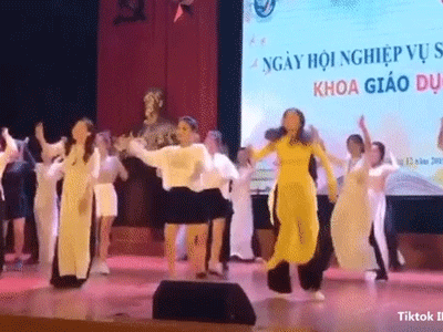 Clip chứng minh cô giáo thời nay cũng tài năng và nhảy đẹp không kém ai khiến dân mạng phát sốt