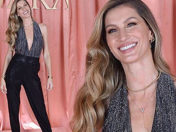 Chân dài đắt giá Gisele Bundchen gợi cảm với áo xẻ sâu hết nấc