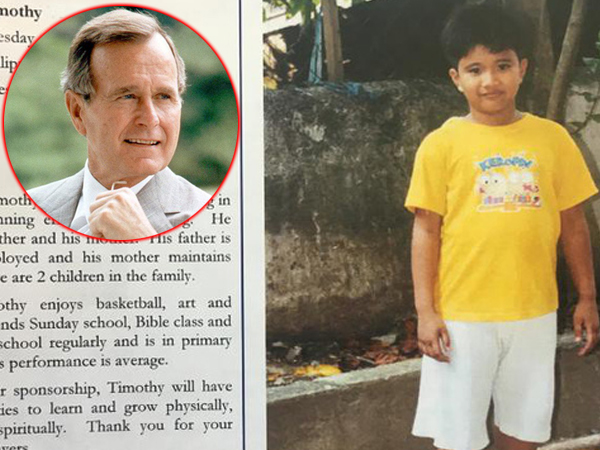 Hé lộ những lá thư cảm động giữa cố Tổng thống Bush với cậu bé Philippines từng được an ninh Mỹ giữ kín
