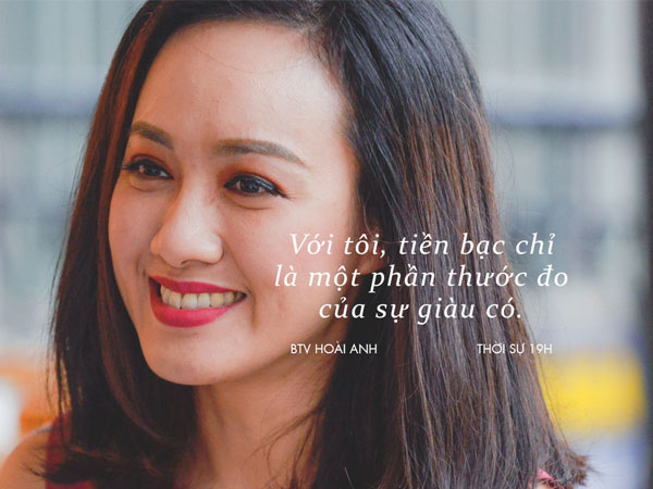 Hoài Anh của Thời sự 19h: 'Đúng, tôi là một biên tập viên giàu có'