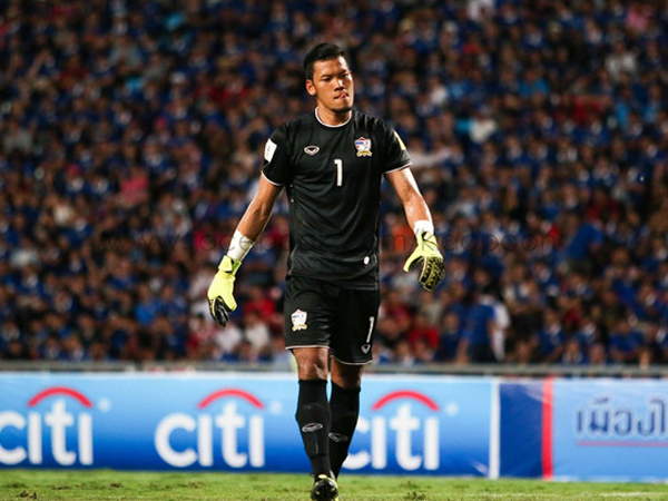 Tuyển Thái Lan trước nguy cơ mất thủ môn số 1 ở Asian Cup 2019