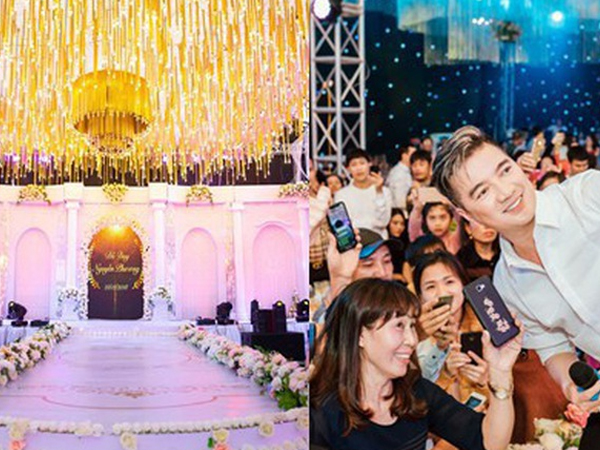 Hàng trăm quan khách vây kín xem ca sĩ Đàm Vĩnh Hưng hát ở tiệc cưới 5 tỷ của đại gia Hưng Yên
