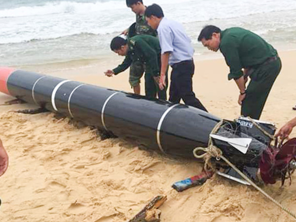 Bộ Quốc phòng xác nhận vật thể lạ ở biển Phú Yên là ngư lôi nước ngoài