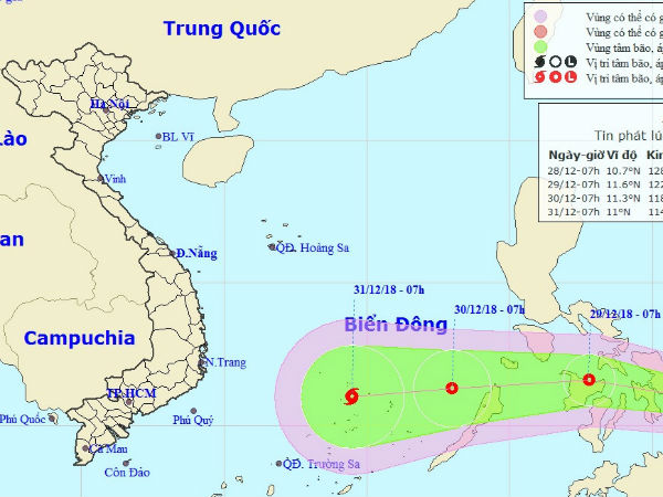 Áp thấp nhiệt đới tăng tốc, tiến gần bờ biển Philippines
