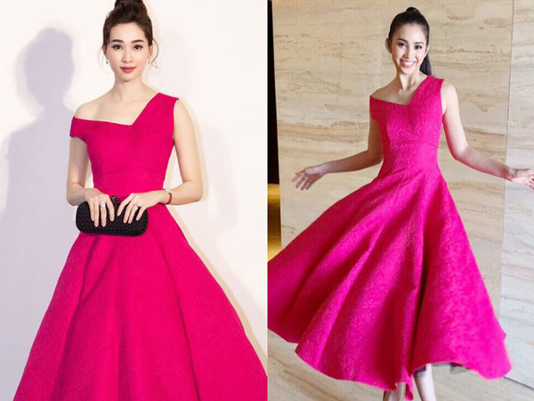 Diện đầm hồng chóe, mẹ 1 con Thu Thảo đẹp 'ngang ngửa' nàng Hậu 18 tuổi Tiểu Vy: Đỉnh cao nhan sắc chính là đây!