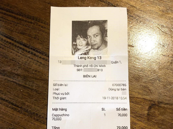 Lãng mạn như Đinh Tiến Đạt: In cả ảnh vợ sắp cưới lên hóa đơn cafe để khẳng định 'chủ quyền'