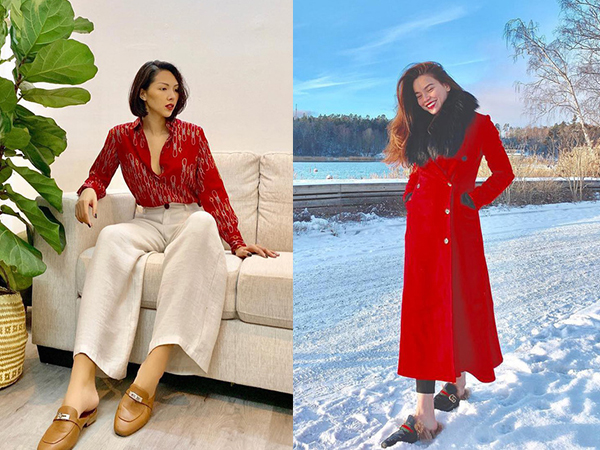 Street style sao Việt cuối năm: Hà Hồ không đi tất dù trời lạnh, Kỳ Duyên và Minh Triệu cùng diện đồ màu 'nóng'