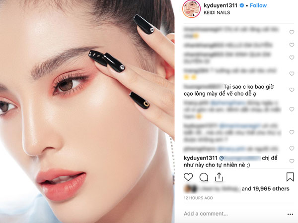 Kỳ Duyên và Ngọc Trinh tưởng không liên quan lại liên quan không tưởng vì cùng thích một kiểu lông mày